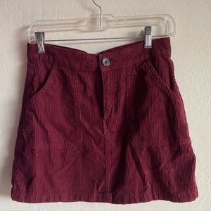 Denim co | corduroy burgundy skirt | women’s 6
